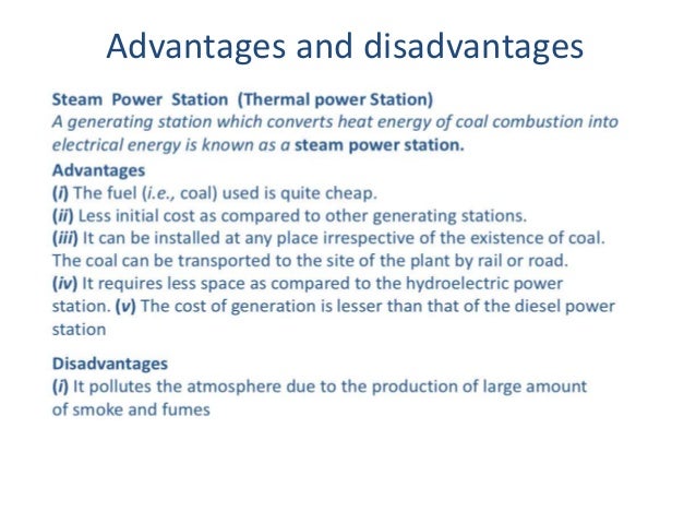 Electric stations: advantages and disadvantages Electric stations: advantages and disadvantages